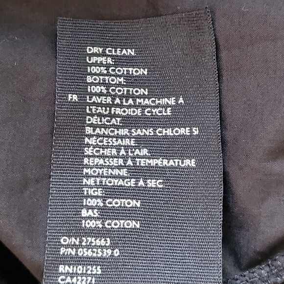 COS Black Short Sleeve Mini Dress Size M Asymmetrical Pockets Front Pleat - Picture 14 of 14